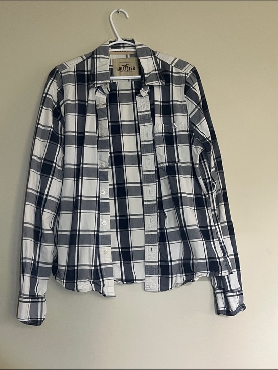 Hollister Other - Hollister Black & White Plaid Flannel Shirt